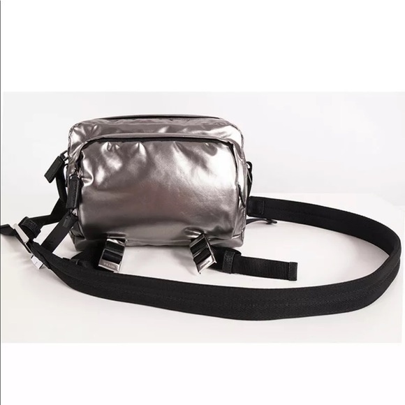 Auth NWT PRADA Silver Fabric Futuristic Bag - Picture 4 of 11